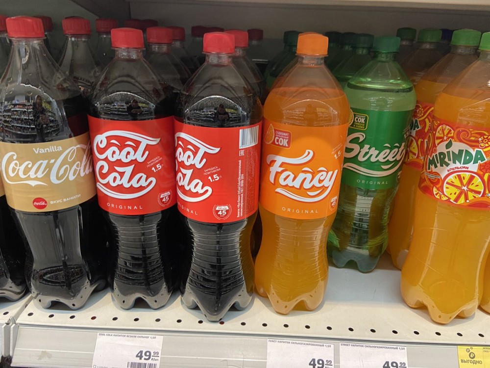 „CoolCola”, „Fancy” şi „Street”: Rușii vor produce alternative pentru Coca-Cola, Fanta şi Sprite, după ce sucurile au părăsit piaţa rusă